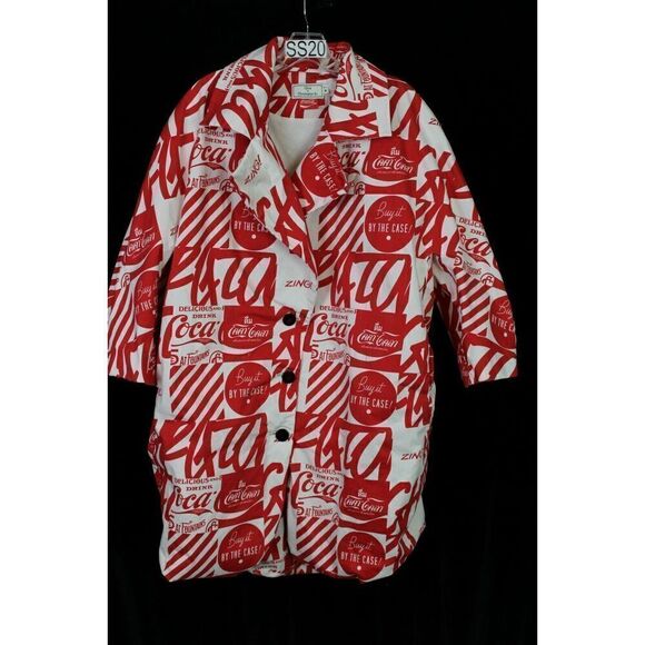 CHRISTOPHER BU COCA COLA POP ART JACKET COAT, 2015 SIZE M - Picture 7 of 8
